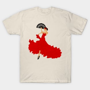 Minimalist Flamenco Dancer T-Shirt